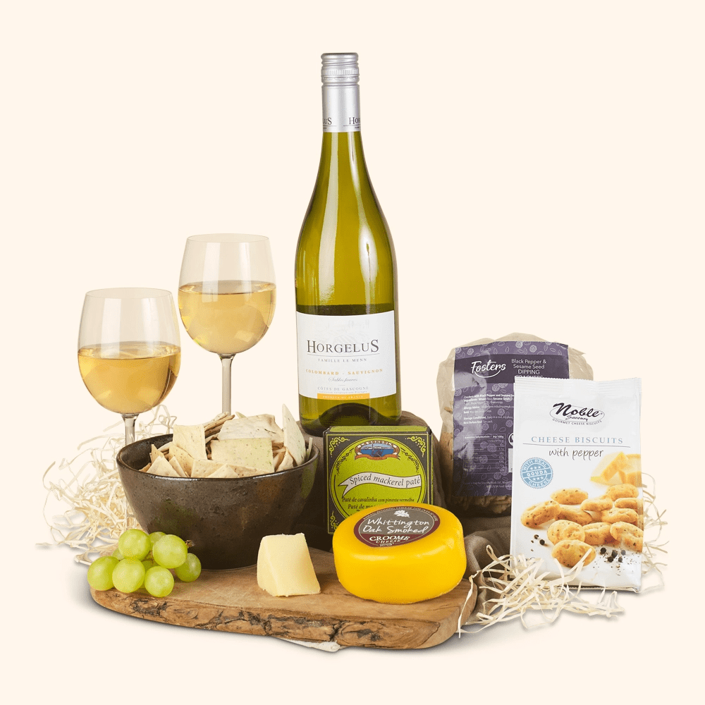 White Wine and Cheese hamper